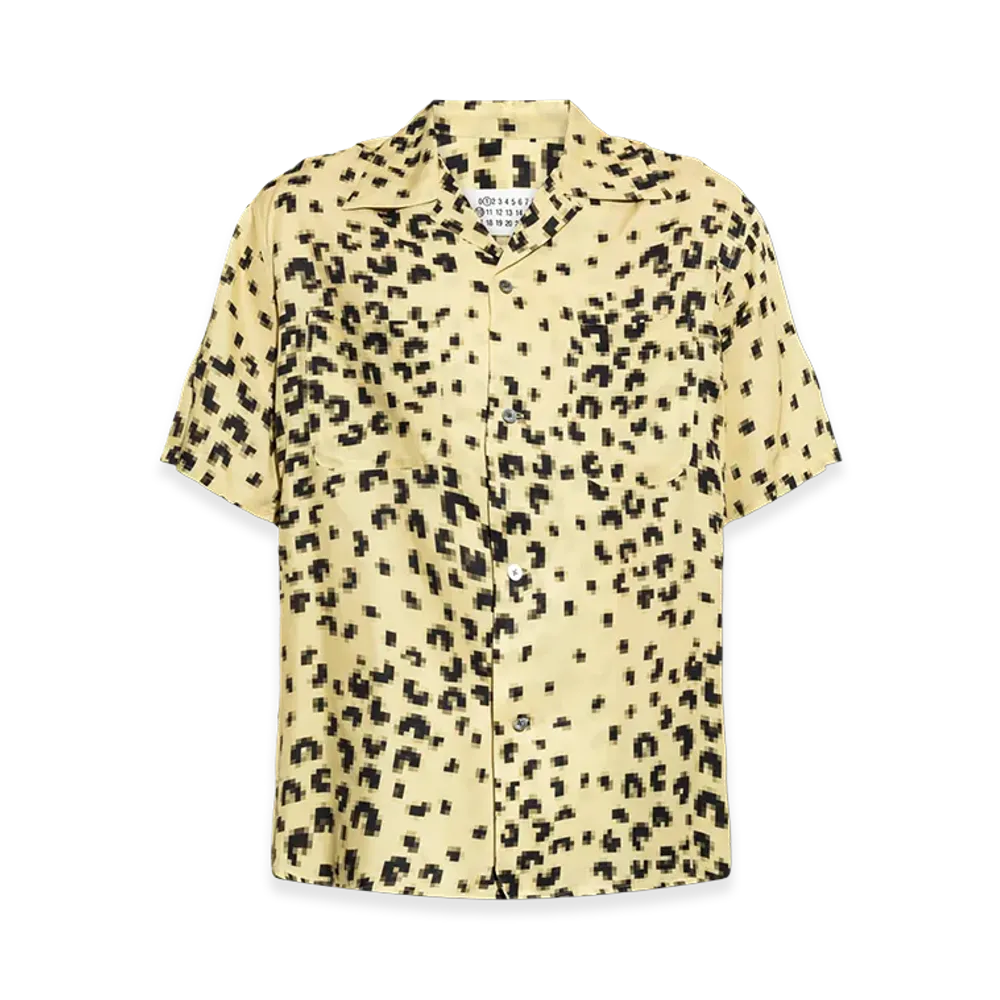 Maison Margiela Short-Sleeve Shirt "Leopard"
