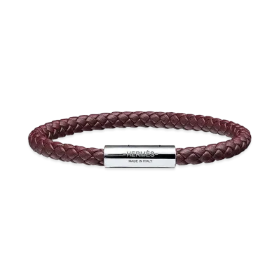 Hermes Goliath Bracelet "Rouge Sellier/Palladium"
