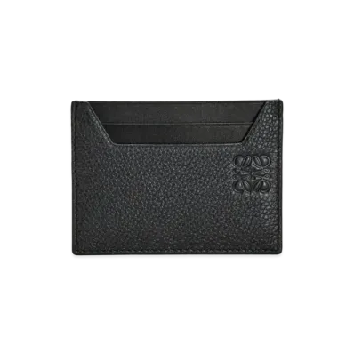 LOEWE Plain Cardholder In Soft Grained Calfskin "Black"