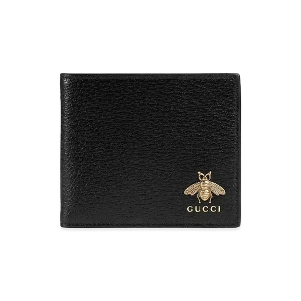 GUCCI Animalier Leather Coin Wallet