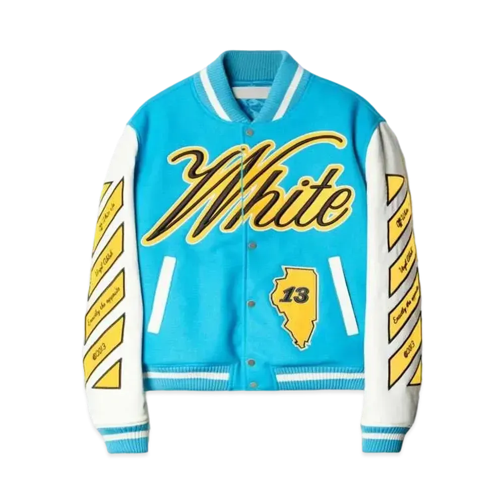 OFF-WHITE Vars World Leather Jkt "Blue"