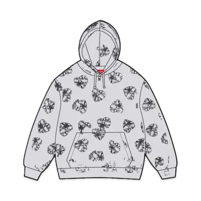 Supreme Love Cash Hooded Sweatshirt "Ash Grey"