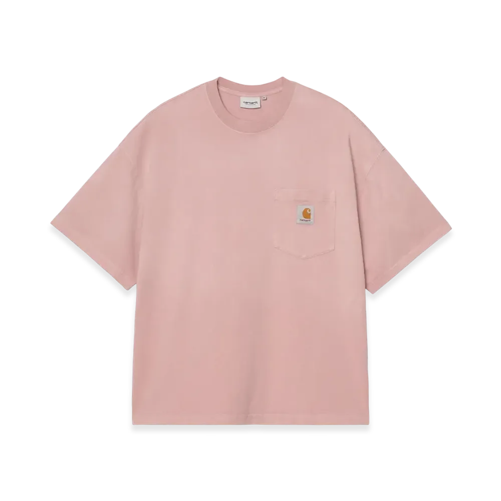 Carhartt WIP S/S Hudson Pocket T-Shirt "Daphne(Chalk Wash)"