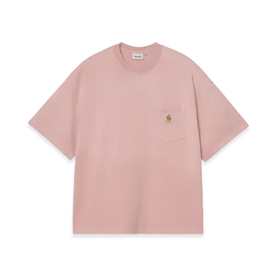 Carhartt WIP S/S Hudson Pocket T-Shirt "Daphne(Chalk Wash)"