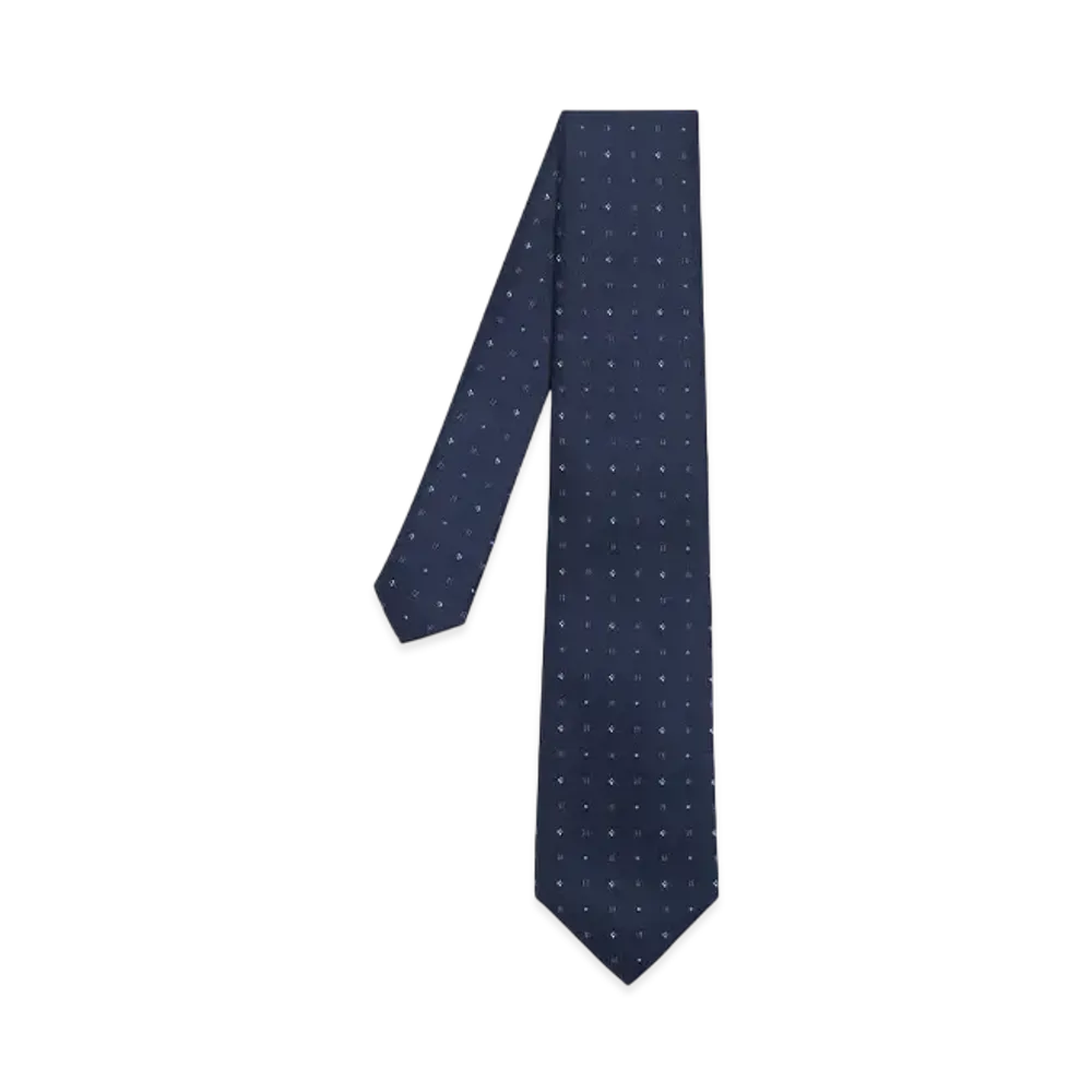 Paul Smith Square Dot Tie "Navy"
