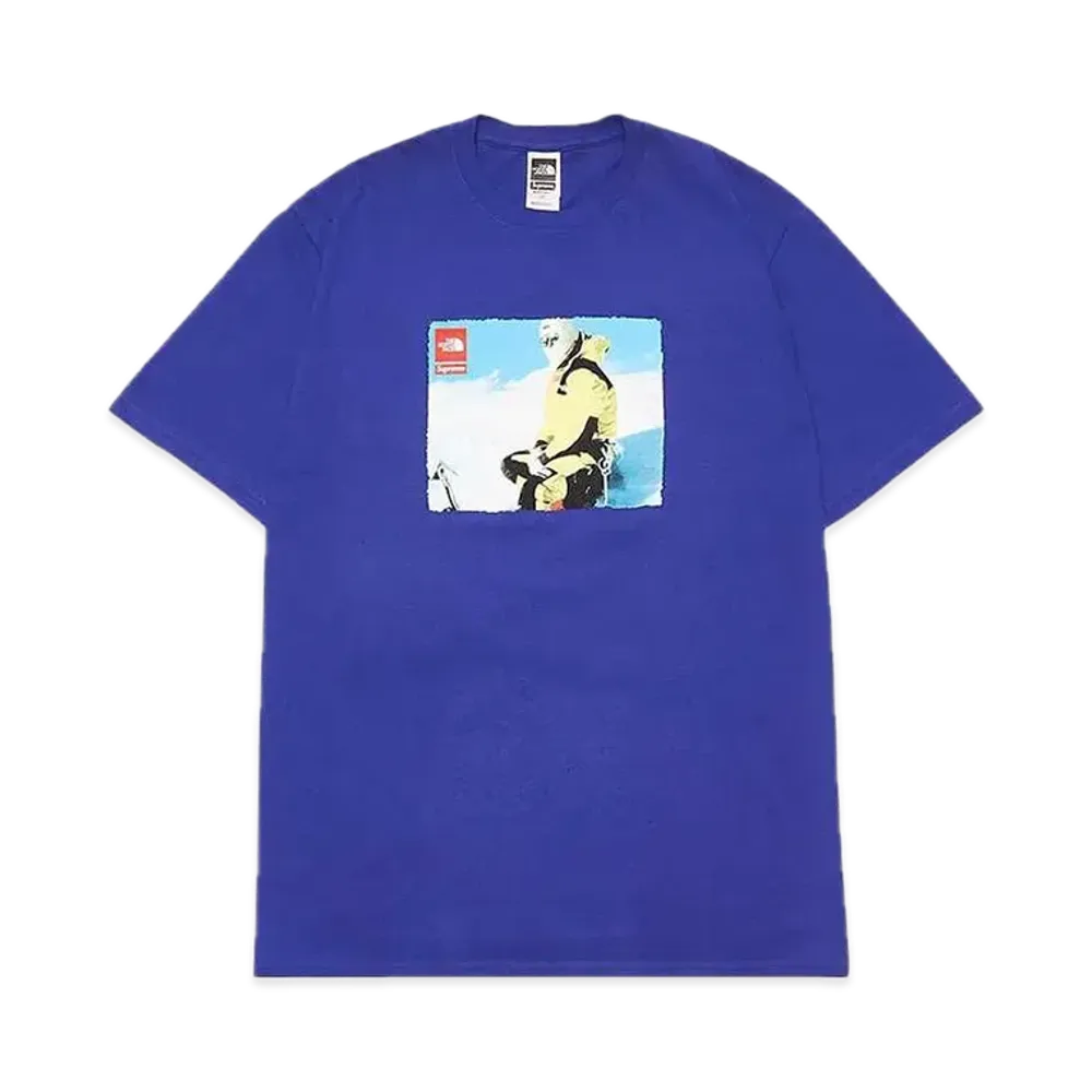 シュプリーム x ザノースフェイス Tシャツ "ブルー"