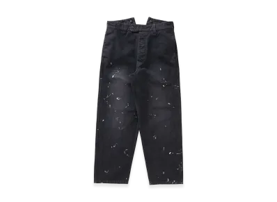 visvim Tiller Pants DMGD "Black"