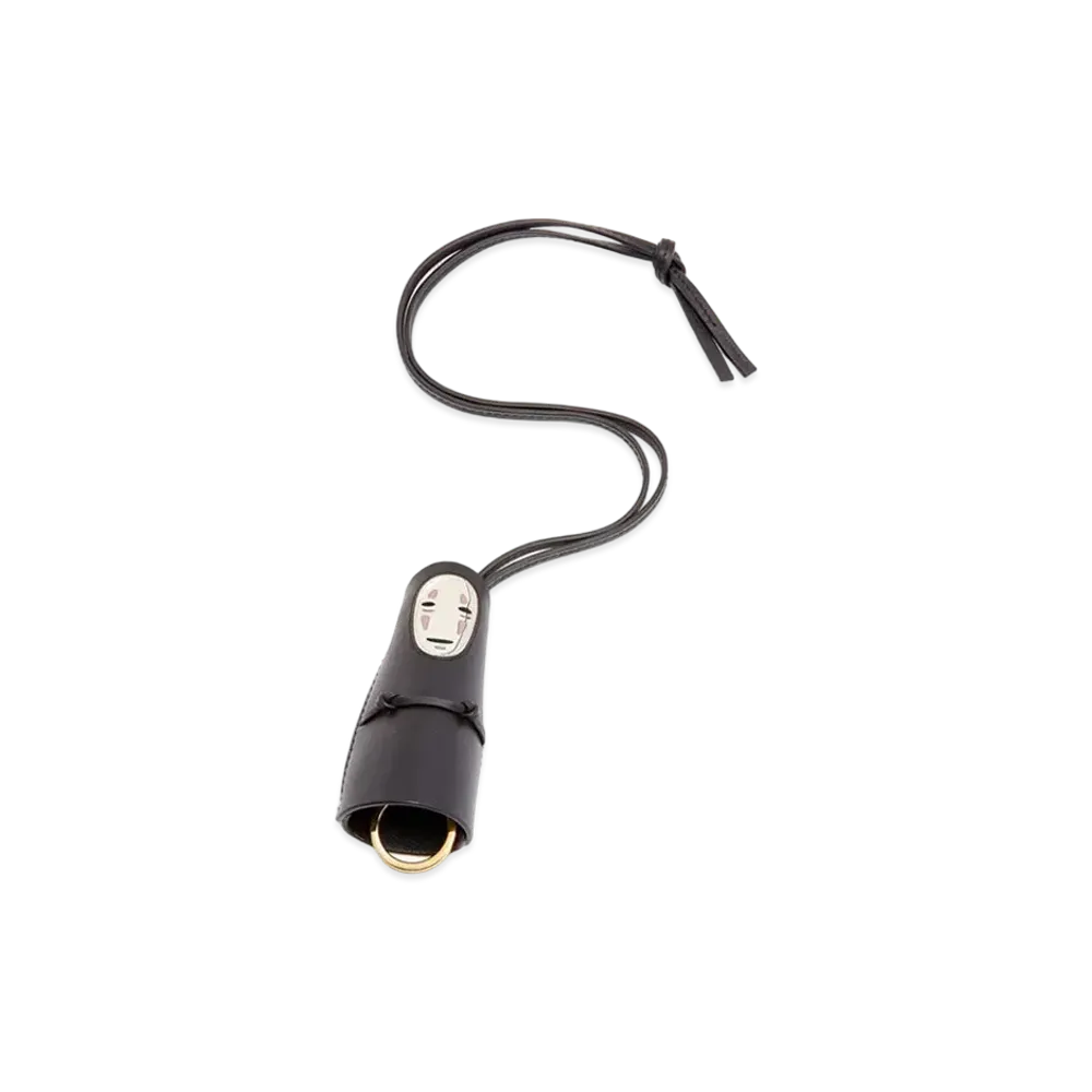 LOEWE x Spirited Away Kaonashi Ring Charm In Classic Calfskin and Brass "Black"