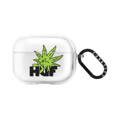 HUF x CASETiFY Green Buddy Earbuds Case Impact Case (AirPods Pro 2st Generation) "Frost"
