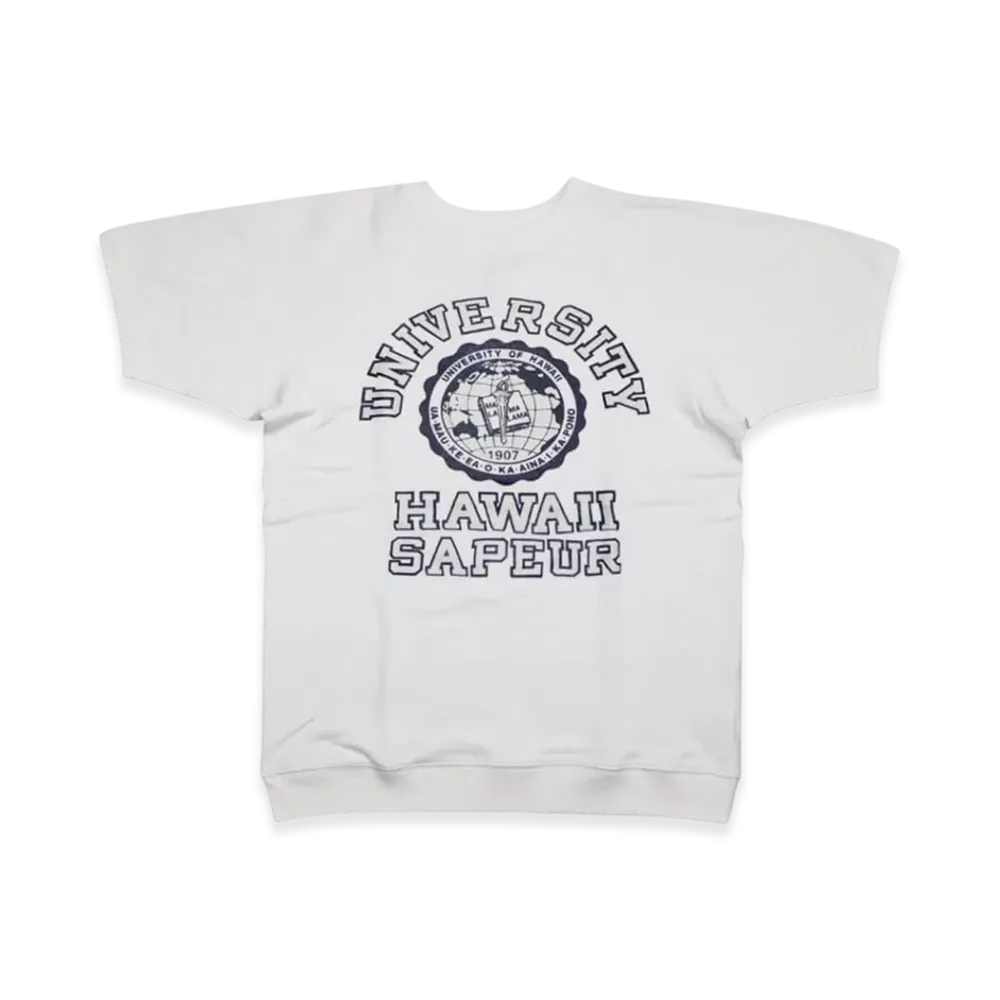 SAPEur University Of Hawaii S/S Sweat "Vintage White"