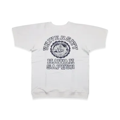 SAPEur University Of Hawaii S/S Sweat "Vintage White"