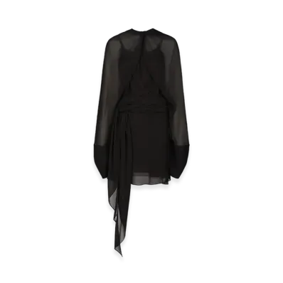 Maison Margiela Women's Silk Georgette Dress "Black"