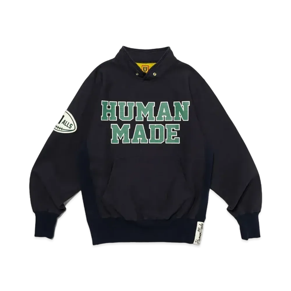 HUMAN MADE Stand Collar Sweatshirt "Navy"