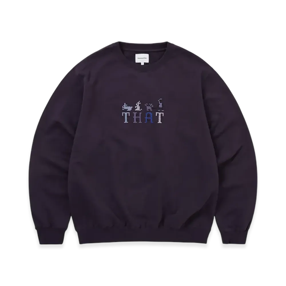 thisisneverthat That Embroidered Crewneck "Dark Purple"