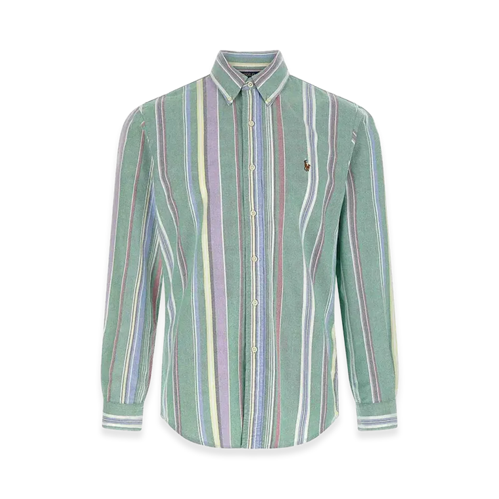 Polo Ralph Lauren Oxford Striped Shirt "Green/Multicolor"