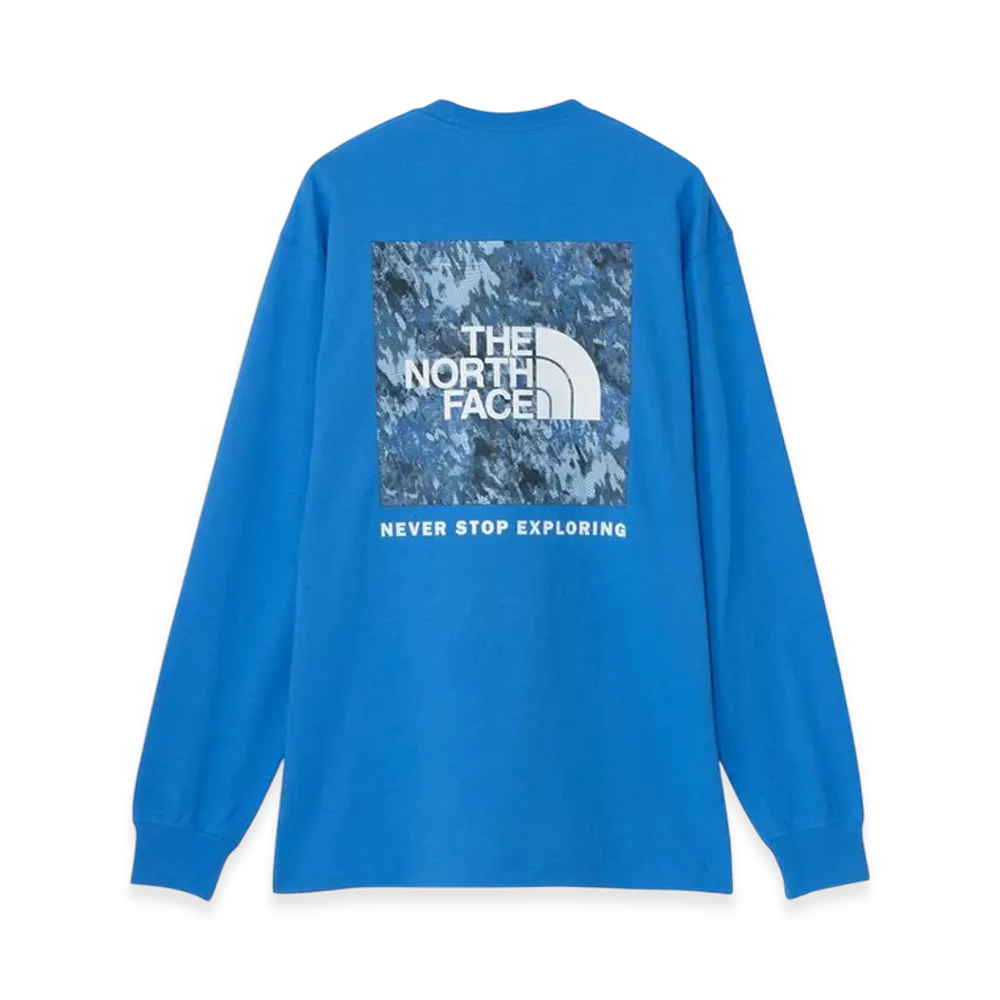 The North Face Long Sleeve Square Digital Graphic Tee "Clear Lake Blue"