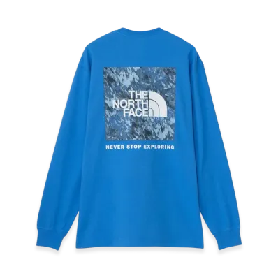 The North Face Long Sleeve Square Digital Graphic Tee "Clear Lake Blue"