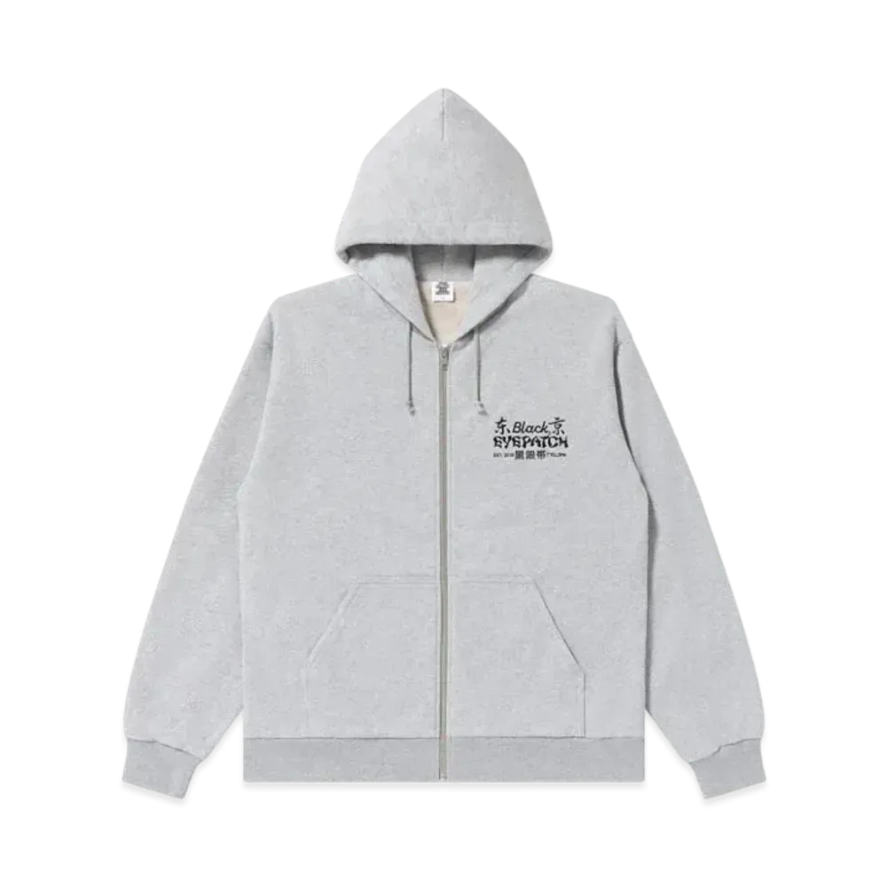 BlackEyePatch Oldtown Tokyo Zip Hoodie "Hether Gray"