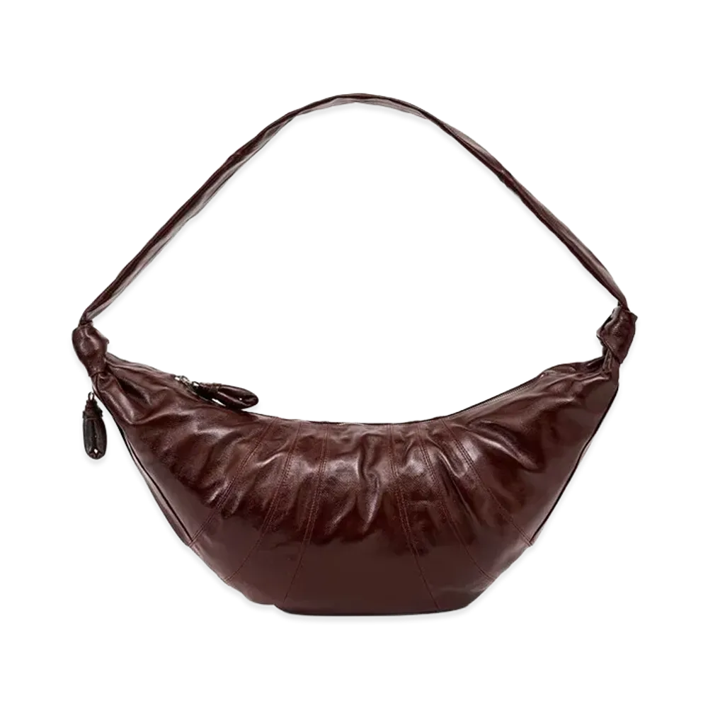 LEMAIRE Women's Large Croissant Shoulder Bag "Brown"