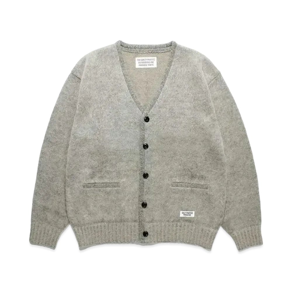WACKO MARIA Premium Mohair Knit Cardigan "Gray"