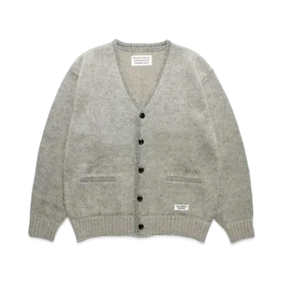 WACKO MARIA Premium Mohair Knit Cardigan "Gray"