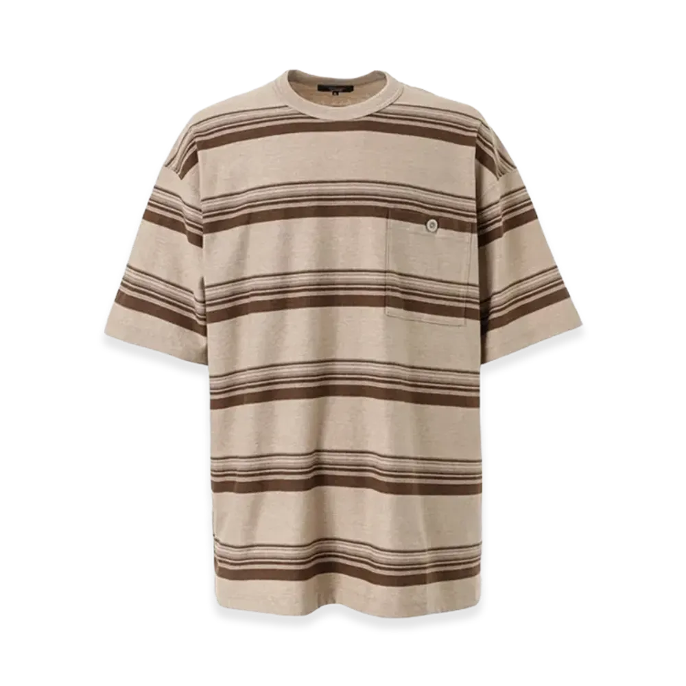 COMME des GARCONS HOMME Cotton Ramdom Border T-Shirts "Beige"