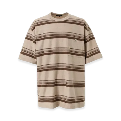 COMME des GARCONS HOMME Cotton Ramdom Border T-Shirts "Beige"