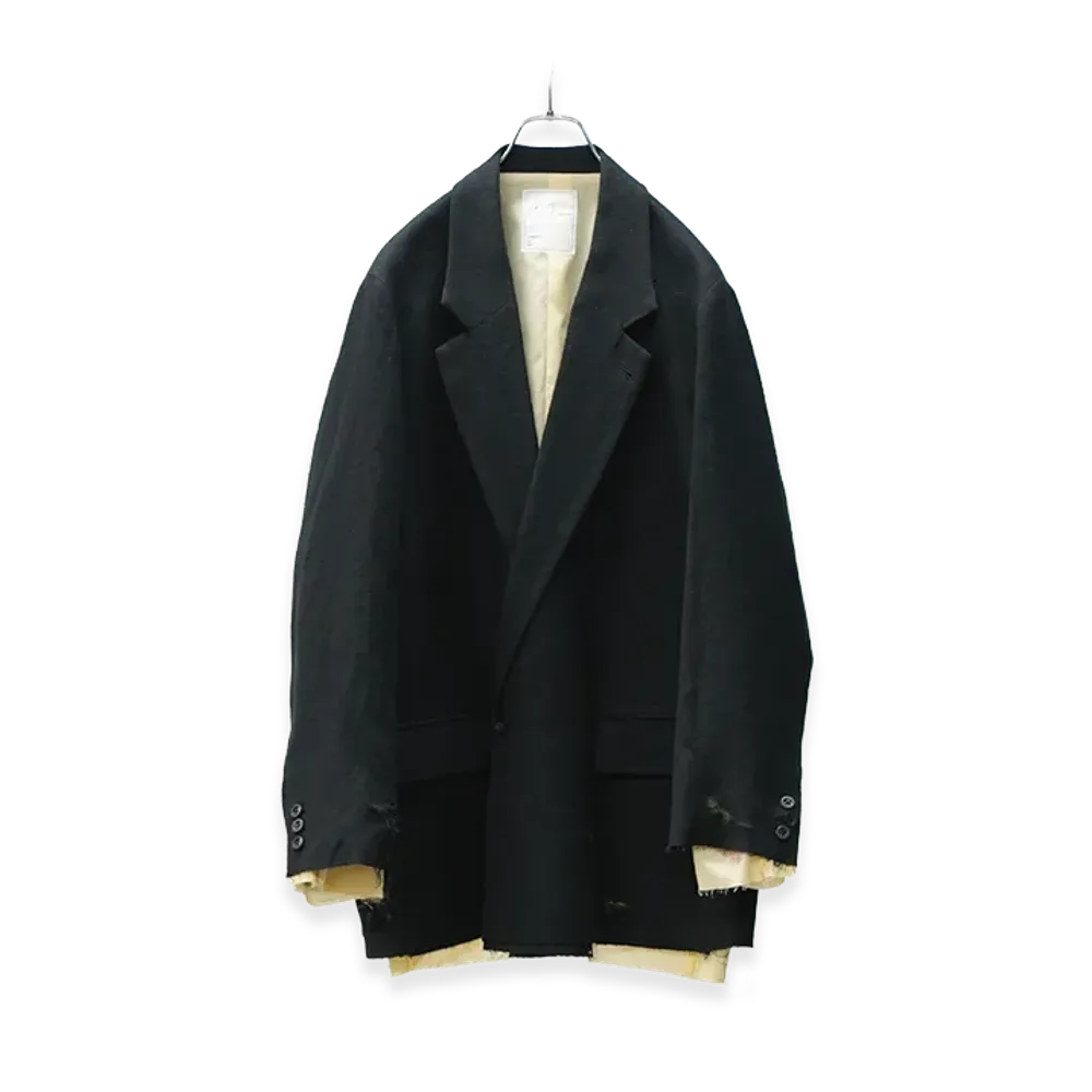 ANCELLM Eden Tailored Jacket C "Black/Yellow"