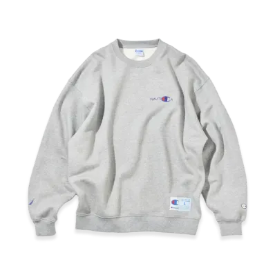 Champion x NAUTICA Embroidered Sweatshirt "Gray"