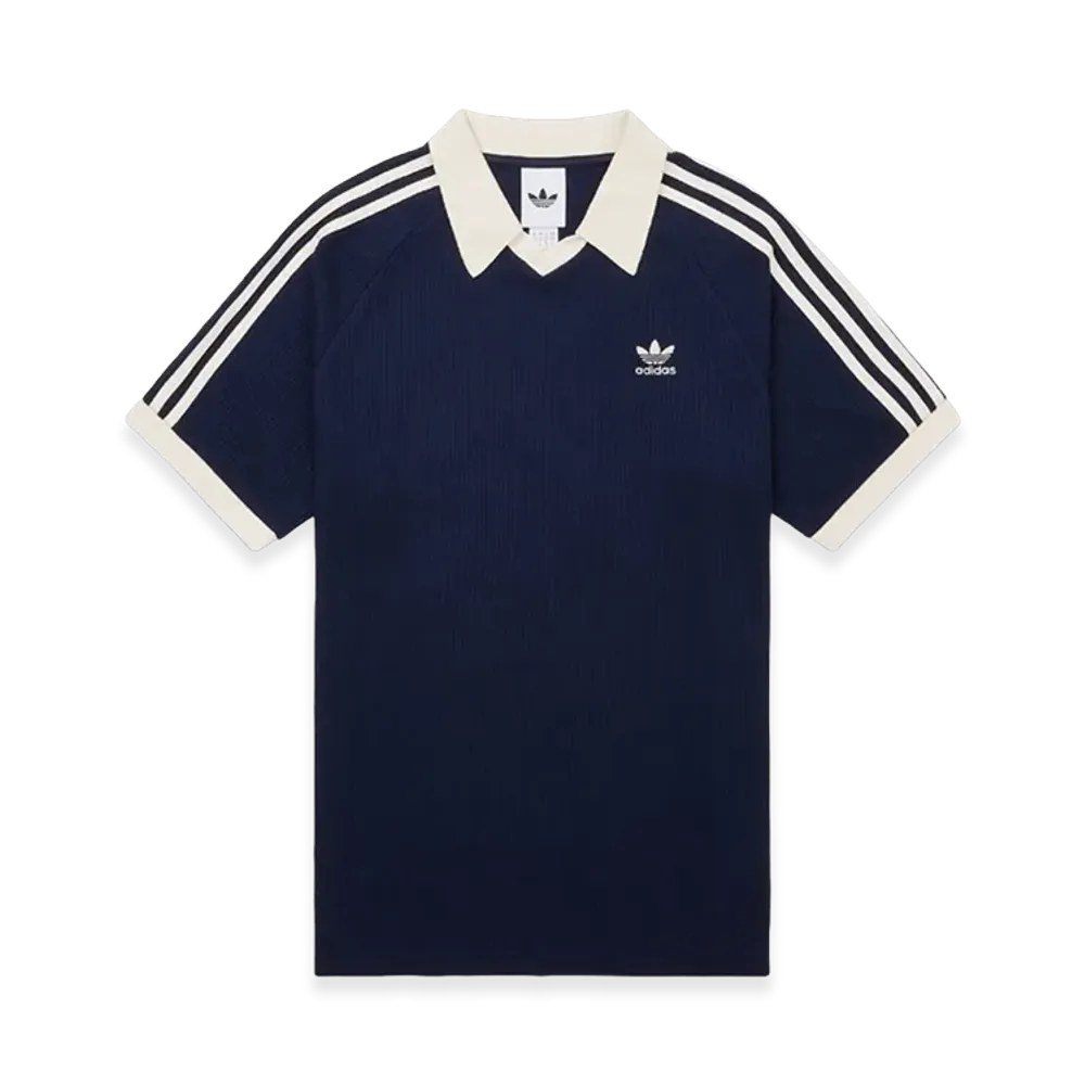 adidas Waffle Short Sleeve Polo Shirt "Navy"