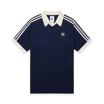 adidas Waffle Short Sleeve Polo Shirt "Navy"