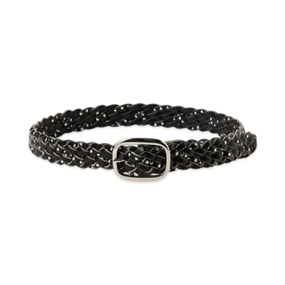 BEAMS FUTURE ARCHIVE Studs Mesh Belt ll "Black"