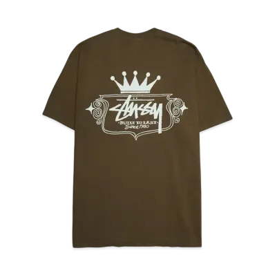 Stussy Built To Last Pig. Dyed Tee "Brown"