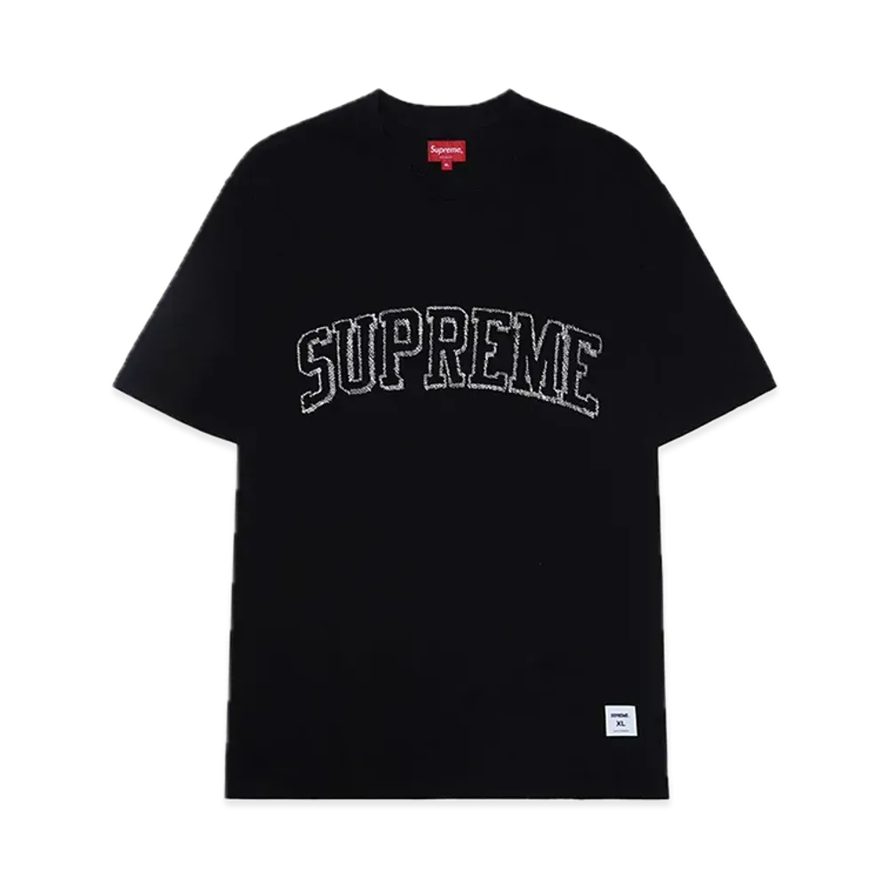 シュプリーム スケッチ エンブロイダード S/S トップ "ブラック"