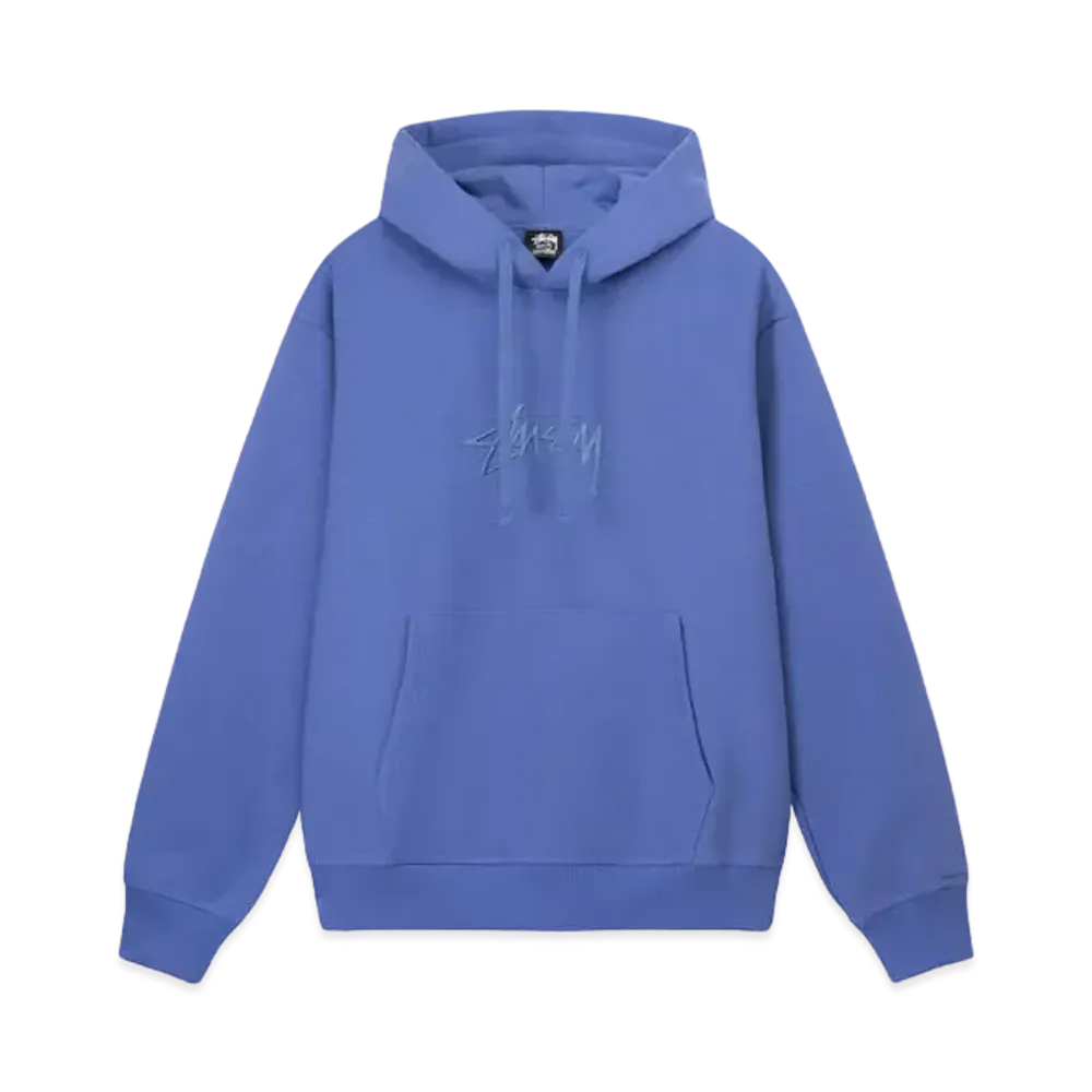 Stussy Stock Logo Applique Hoodie "Denim"