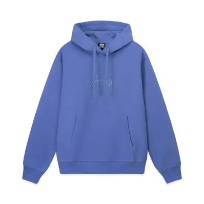 Stussy Stock Logo Applique Hoodie "Denim"