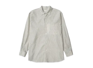 COMOLI KHADI Cotton Comoli Shirt "Stripe"