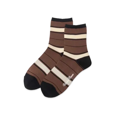 UNDERCOVER Wool Blend Acrylic Nylon Socks "Brown Base"