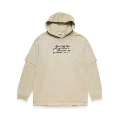 Acne Studios Layered Sweatshirt "Faded Beige"