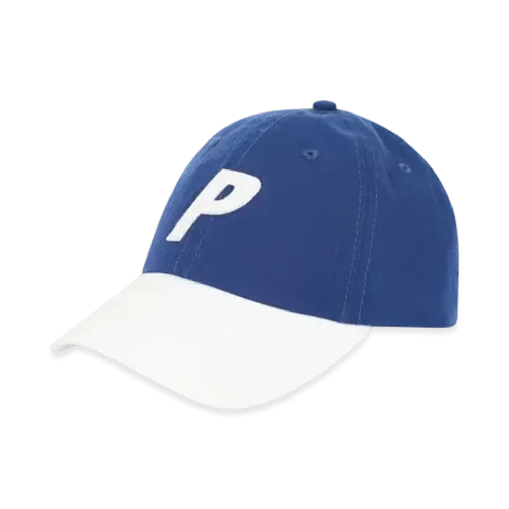 PALACE P 6-Panel 2 Tone Ripstop "Blue White"