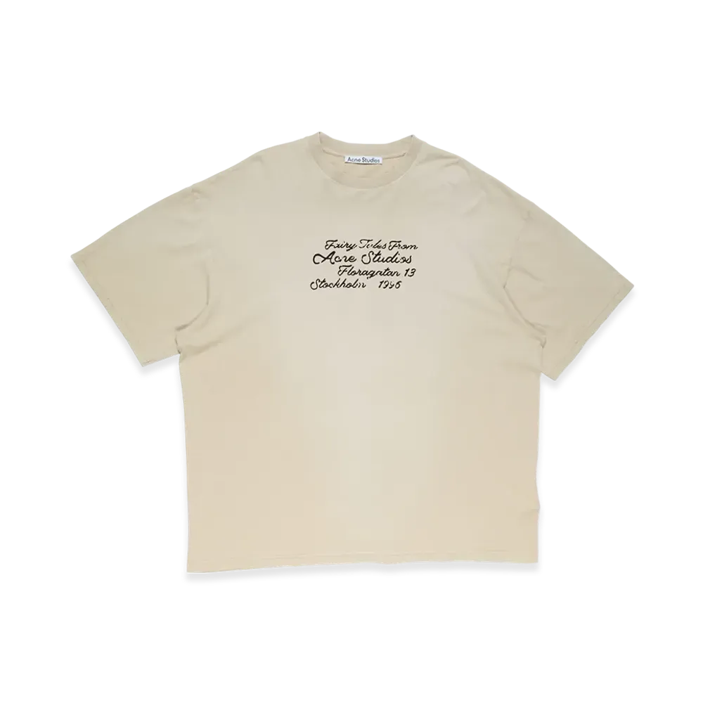 Acne Studios Logo T-Shirt "Oat Beige"