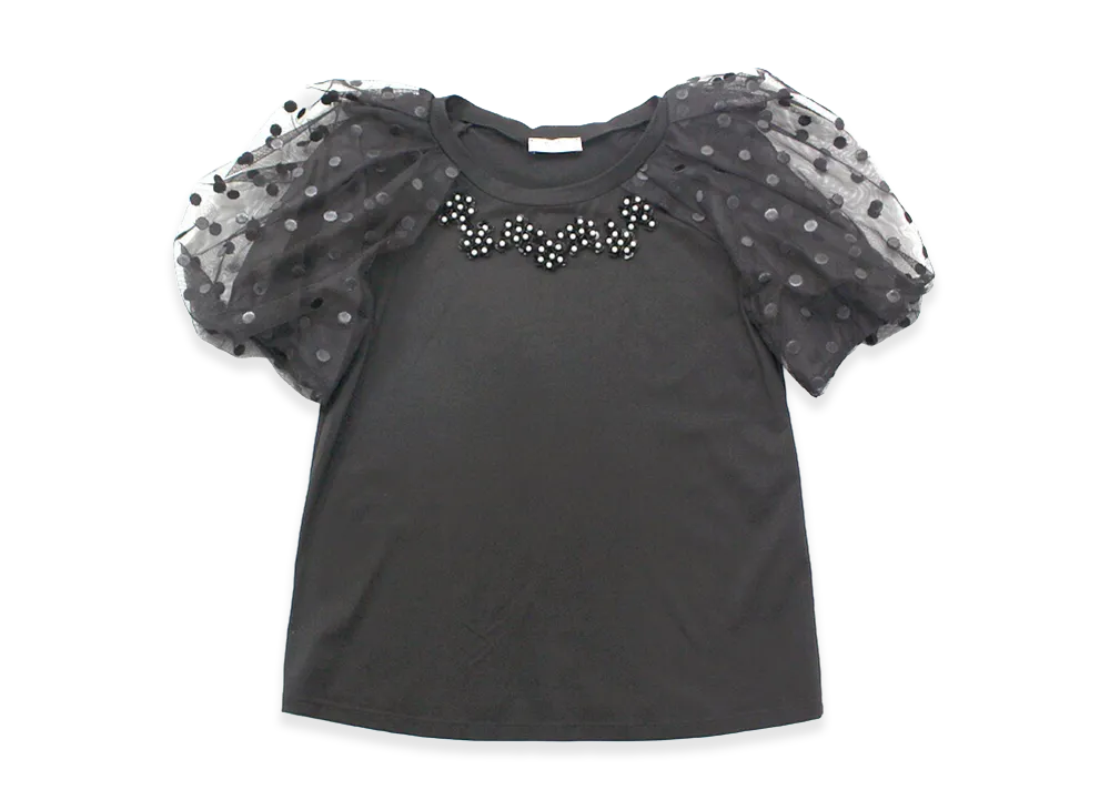 Max Mara Women's Shine Puff Sleeve Top "Black"