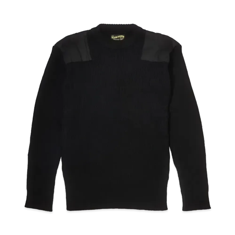 THE REAL McCOY'S Sweater, Service Wool "Black"