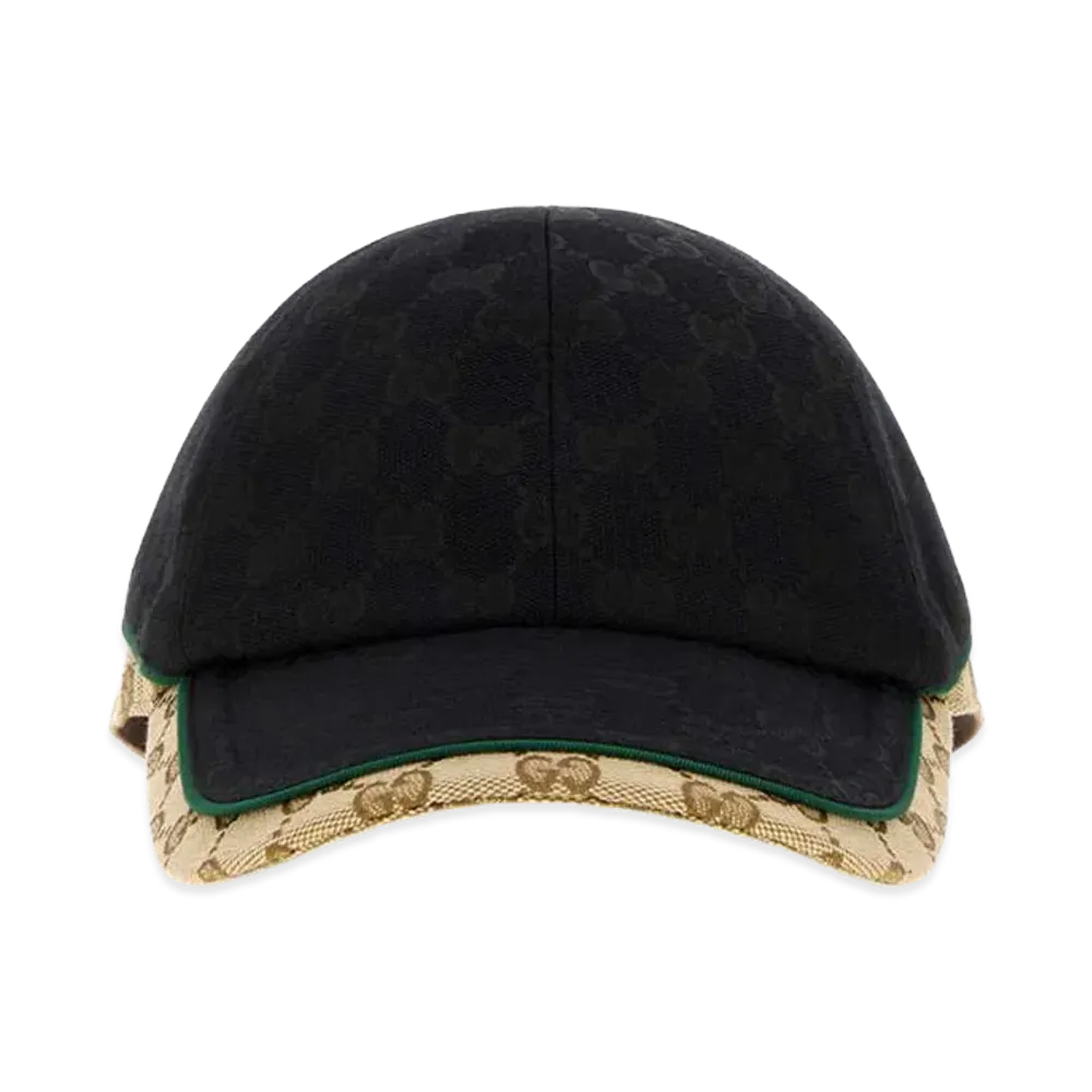 GUCCI GG Cotton Canvas Baseball Cap "Black"