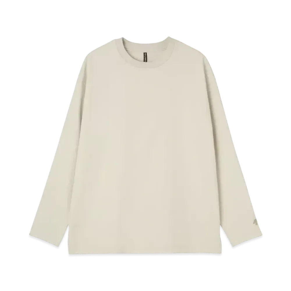 DESCENTE ALLTERRAIN Stretch Twill Long Sleeve T-Shirt "Gray Beige"