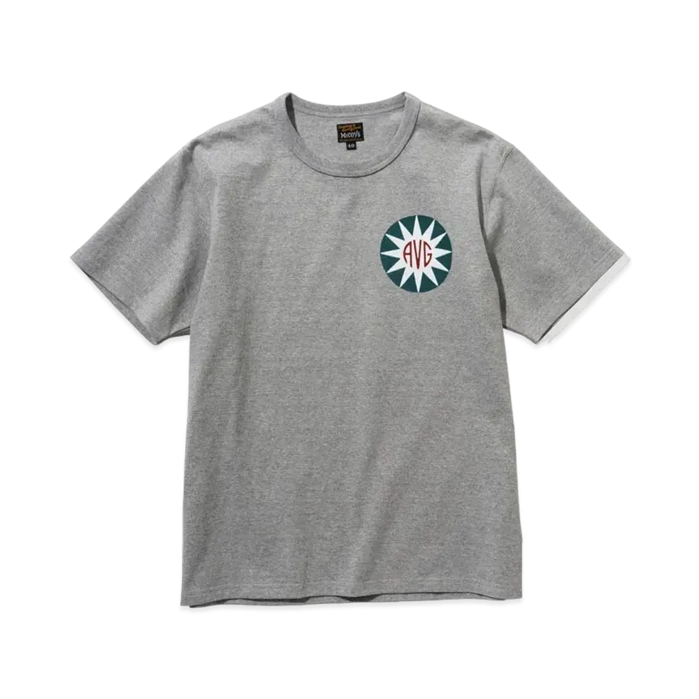 THE REAL McCOY'S MILITARY TEE / FEI HU "Gray"