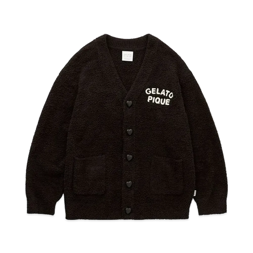 GELATO PIQUE Homme x Chocolat & Framboise Baby Moco Cardigan "Charcoal Gray"