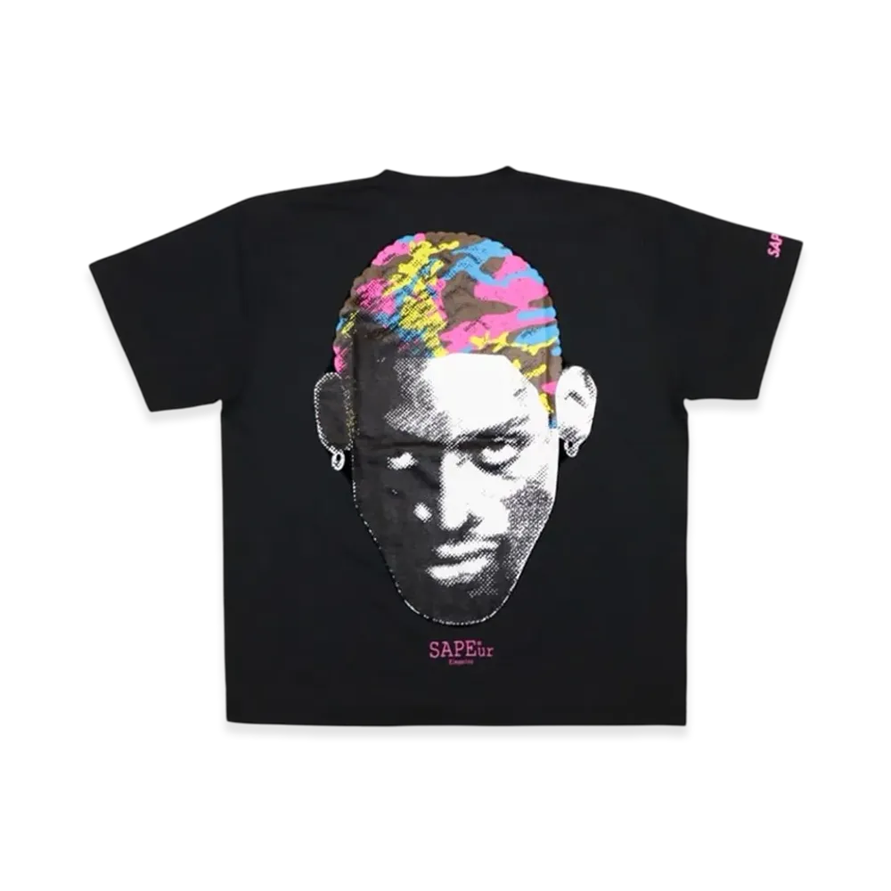 SAPEur Archive Series Multi Camo Heads S/S Tee "Black"