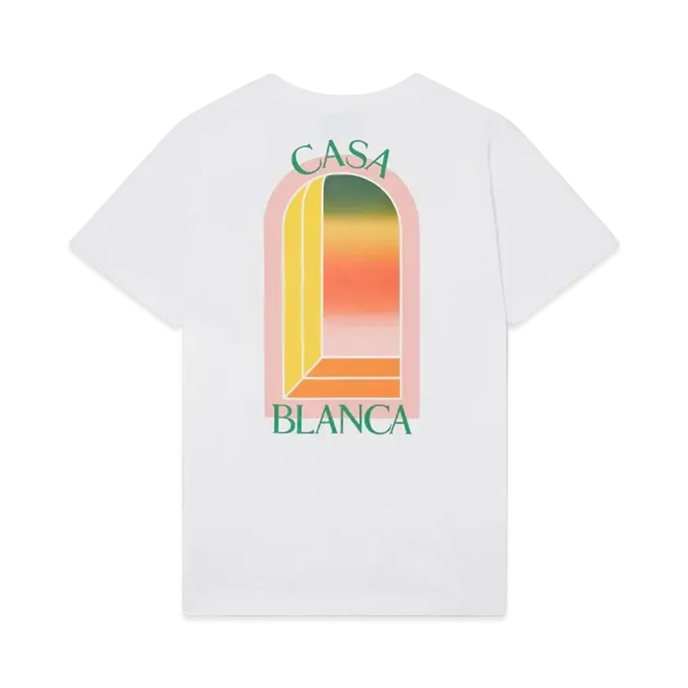 Casablanca Gradient L'Arche T-Shirt "White"