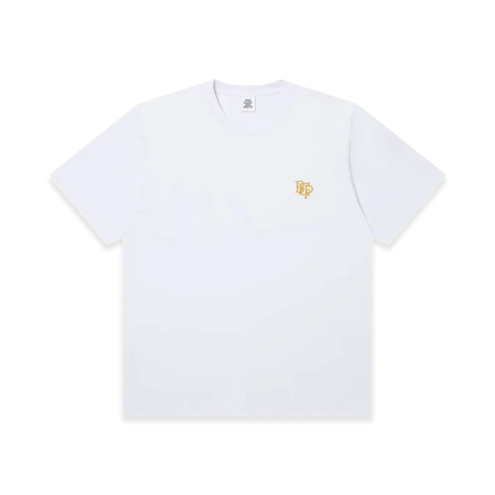 BlackEyePatch Royal Emblem Embroidered Heavyweight Tee "White"